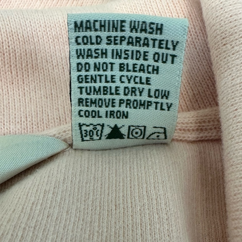 Orvis light pink sweater collared short sleeve size large v neck - Picture 7 of 8